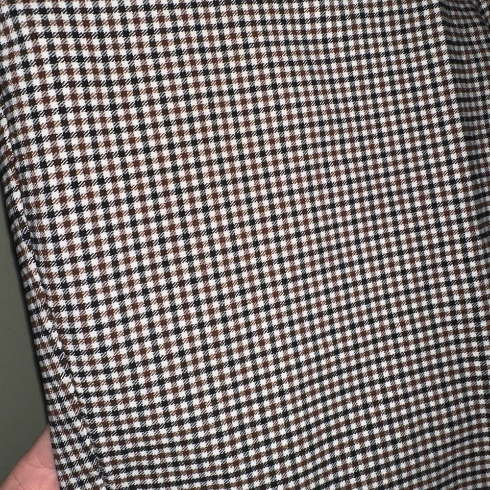 Tommy Hilfiger Brown and White Checkered Pants - Picture 7 of 7